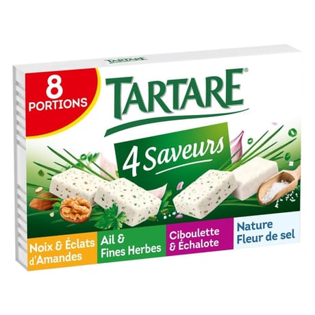 Tartare l'original coffret 4 saveurs - 8 portions 33%mg - 133g