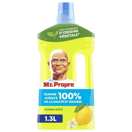 Mr propre nettoyant liquide sol multi-usages citron d'été 1.3l