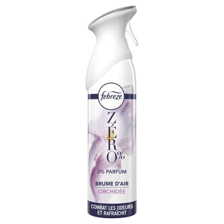 Febreze aerosol desodorisant zero orchidée 185ml