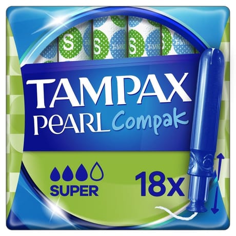 Tampax compak pearl super x18