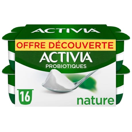 Activia bifidus nature 16x125g offre découverte