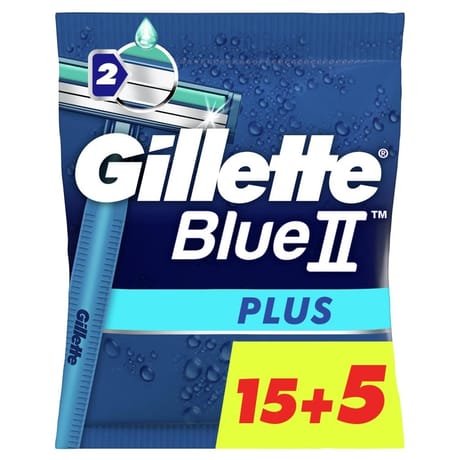 Gillette rasoir jetable blue2 plus 15 + 5 offert