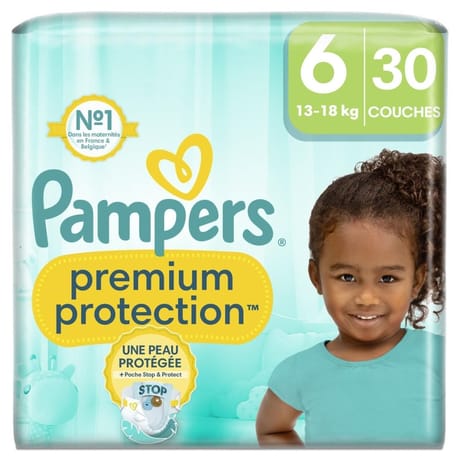 Pampers premium protection couches taille 6 x30