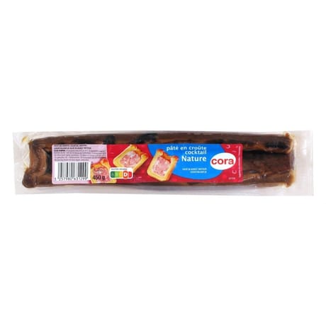 Cora pâté en croûte cocktail nature 450g