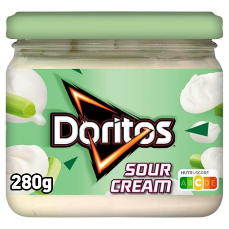 Doritos sauce apéritif  goût sour cream crème aigre douce 280g