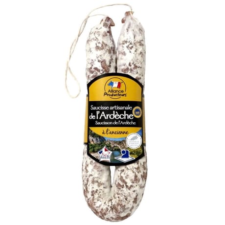 Saucisse courbe igp ardèche 250g vpf