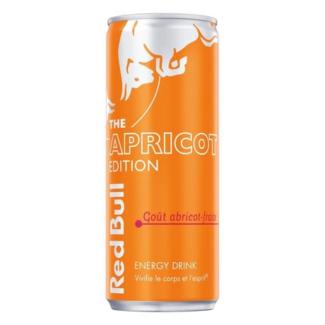 Red bull boisson énergisante abricot fraise 250ml