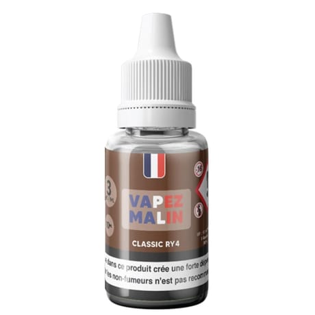 Vapez malin e-liquide classic RY4 16 mg 10 ml