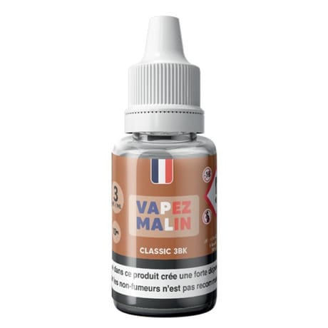 Vapez malin e-liquide classic 3BK 3 mg 10 ml
