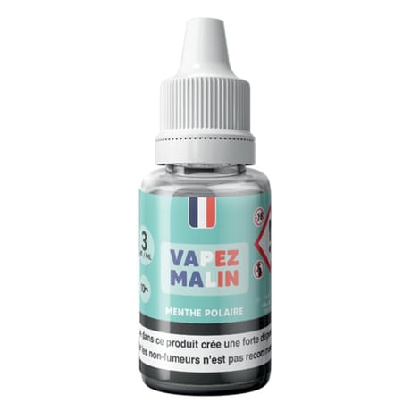 Vapez malin e-liquide menthe polaire 3 mg 10 ml