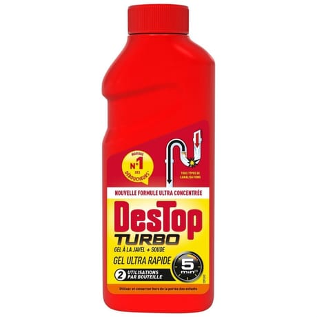 Destop déboucheur turbo 2 doses 500ml
