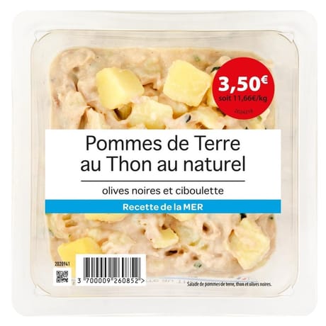 Salade de pomme de terre au thon, 300g