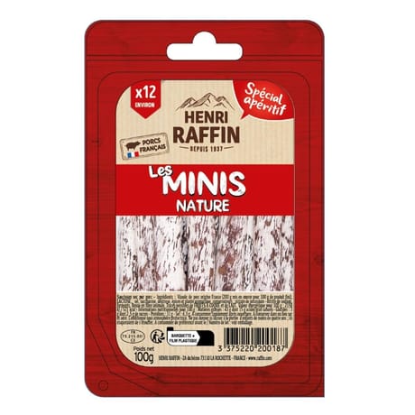 Henri raffin mini buchette snack party nature 100g