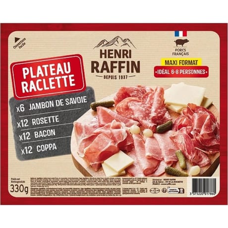 Henri raffin plateau assortiment 330g