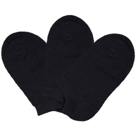 3 paires de socquettes courtes unies coton bio bébé NOIR 19/20