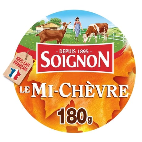 Soignon mi-chèvre 180g