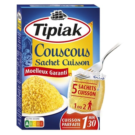 Tipiak couscous sachet cuisson 5x100g