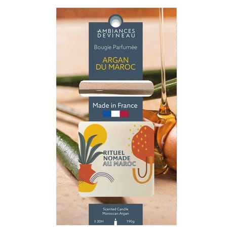 Ambiances devineau verre ovale avec couvercle bambou argan du maroc