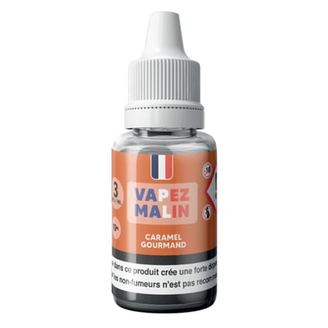 Vapez malin e-liquide caramel gourmand 6 mg 10 ml
