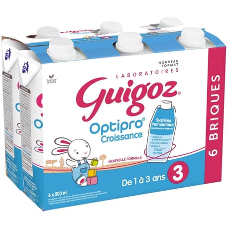 Guigoz optipro croissance dès 1an 6x500ml