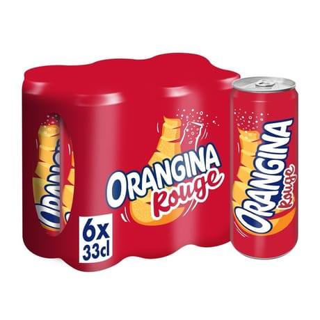 Orangina rouge boite slim 6x33cl