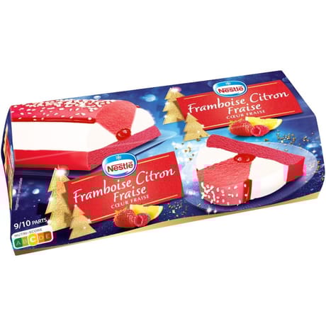 Nestlé bûche framboise citron fraise 540g