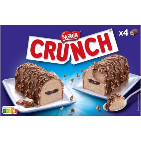 Crunch 4 bûchettes tout chocolat 326g