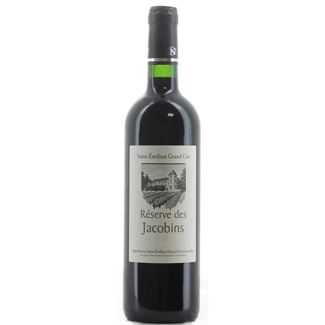 St Emilion Grand Cru Réserve des Jacobins 14,5% Vol. 75 cl