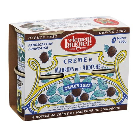 Faugier crème de marron vanille 4x100g