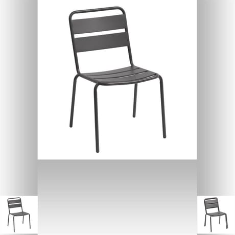 Chaise phuket empilable graphite
