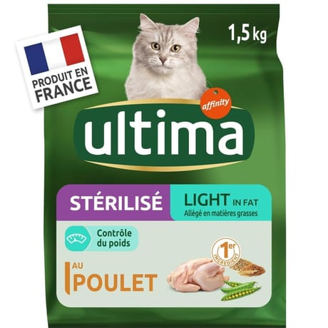 Ultima croquettes  chat stérilisé light 1.5kg