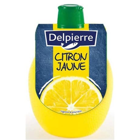 Delpierre jus de citron jaune pasteurisé à base de concentré 200ml