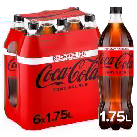 Coca-cola zéro 6x1,75 contour