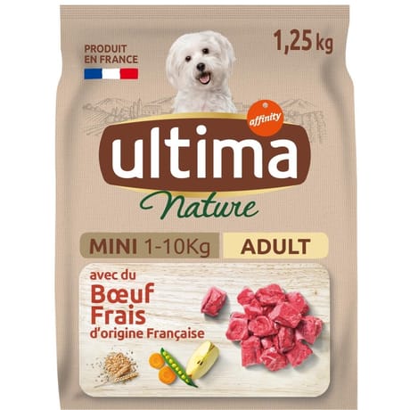 Ultima nature croquettes chien mini -1.25kg