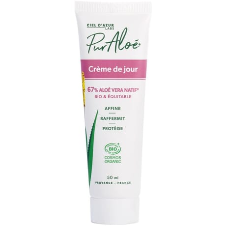 Pur aloé crème visage bio 67% aloé 50ml