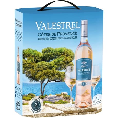 Jean valestrel côtes de provence poche de 3l 13% vol