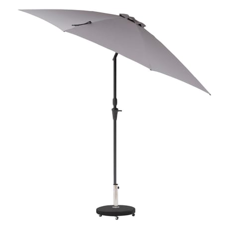 Parasol droit sisko 2,7m fibre de verre ardoise