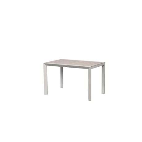 Table evasion fixe  alu imprime 4p lin/argile
