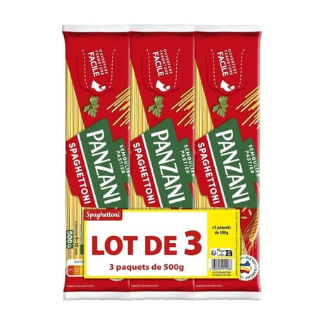 Panzani pates spaghettoni 500gx3