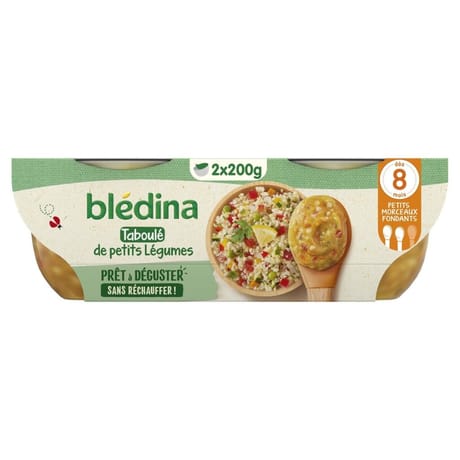 Bledina bol mon 1er taboulé aux légumes et menthe dès 12mois x2 - 400g