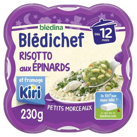Blédichef risotto épinard kiri dès 12mois 230gr