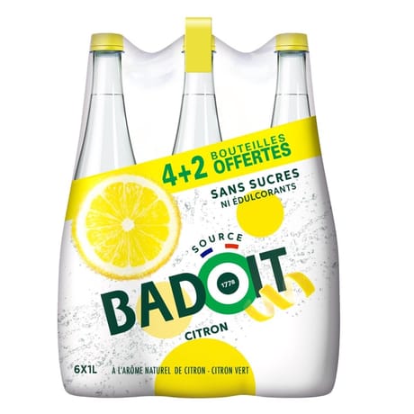 Badoit zest citron 4+2l gratuits