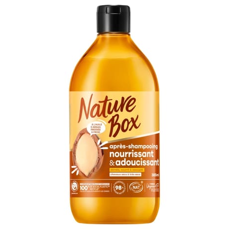 Nature box après-shampoing nourrissant & adoucissant argan 385 ml