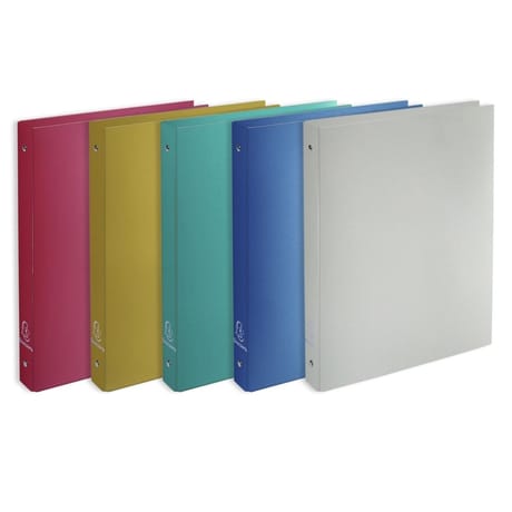 Exacompta classeur 4 anneaux polypro opque silver