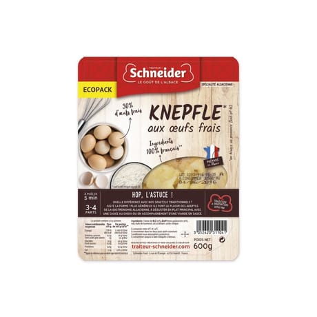 Schneider kneppfle aux oeufs frais 600g