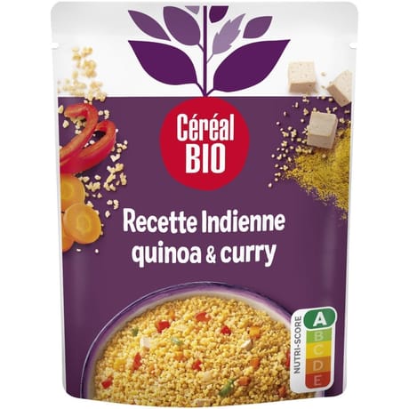 Céréal bio quinoa et boulghour à l'indienne 220g
