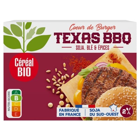 Céréal bio coeur de burger texas bbq 160g