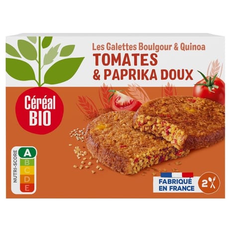 Céréal bio galettes quinoa et boulghour à la tomate 200g