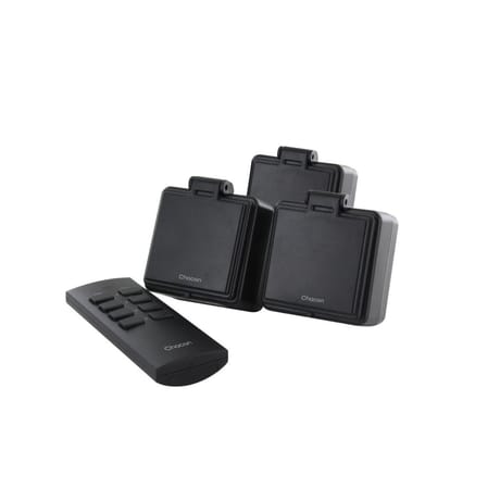 Chacon set de 3 mini prises étanches télécommandées ON/OFF 3000W + TC 430g