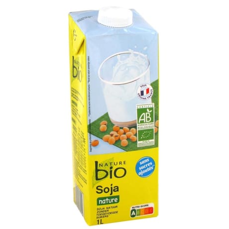 Nature bio boisson au soja bio nature brique 1l